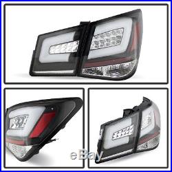 Black 2012-2016 Chevy Cruze Lumileds LED Tail Lights Brake Lamps Pair Left+Right
