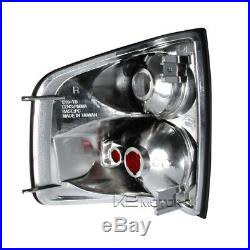 Black 98-04 Chevy S10 Halo Smd Projector Headlights+rear Tail Lights