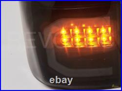 Black C-Bar Full LED Tail Lights For 2007-2012 Toyota Tundra SR5 Pickup