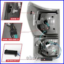 Black C-Bar Full LED Tail Lights For 2007-2012 Toyota Tundra SR5 Pickup