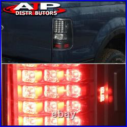 Black Clear LED Tail Lights Brake Lamps Pair For 2004-2008 Ford F150 Styleside
