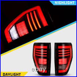 Black Clear LED Tail Lights for 2009-2014 Ford F150 F-150 Sequential Signal Lamp