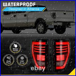 Black Clear LED Tail Lights for 2009-2014 Ford F150 F-150 Sequential Signal Lamp