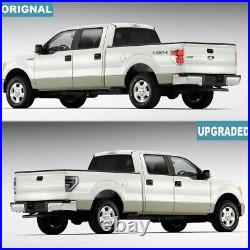 Black Clear LED Tail Lights for 2009-2014 Ford F150 F-150 Sequential Signal Lamp