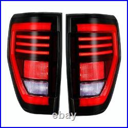 Black Clear LED Tail Lights for 2009-2014 Ford F150 F-150 Sequential Signal Lamp