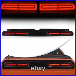 Black Dark Smoked LED Tail Lights For 2008-2014 Dodge Challenger Rear Lamps Pair