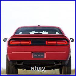 Black Dark Smoked LED Tail Lights For 2008-2014 Dodge Challenger Rear Lamps Pair