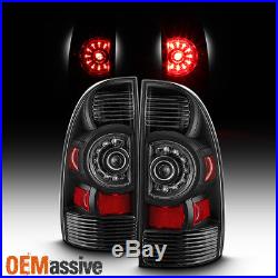 Black Edition Fits 05-15 Toyota Tacoma LED Tail Lights Brake Lamps Replacement