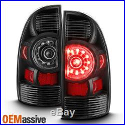 Black Edition Fits 05-15 Toyota Tacoma LED Tail Lights Brake Lamps Replacement