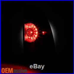 Black Edition Fits 05-15 Toyota Tacoma LED Tail Lights Brake Lamps Replacement