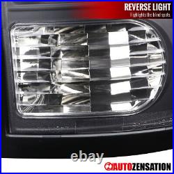 Black Fit 2009-2018 Dodge Ram 1500 2500 LED Tube Tail Lights Brake Lamps 09-18