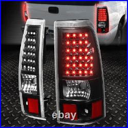 Black Headlight+clear Bumper+full Led Brake/tail Light For 03-07 Chevy Silverado