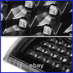 Black Headlight+clear Bumper+full Led Brake/tail Light For 03-07 Chevy Silverado