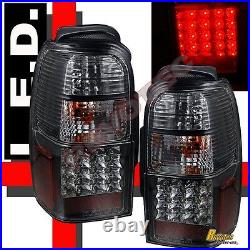 Black Headlights Corner Bumper & LED Tail Lights Set For 96-98 Toyota 4Runner