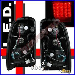Black Headlights Corner Bumper & LED Tail Lights Set For 96-98 Toyota 4Runner