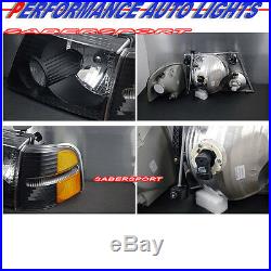 Black Headlights with Corner Lights + LED Taillights for 2002-2005 Explorer 4DR