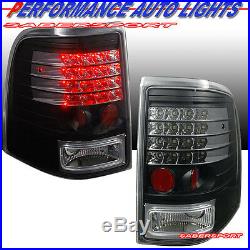Black Headlights with Corner Lights + LED Taillights for 2002-2005 Explorer 4DR