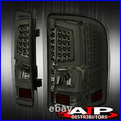 Black Housing Led Drl Headlights + Black Led Tail Lights For 2007-2013 Silverado