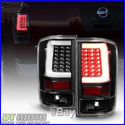 Black LED Light Tube Style For 2004-2015 Titan A60 LED Tail Lights Brake Lamps