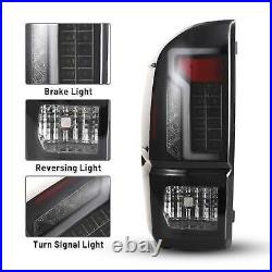 Black LED Tail Light Set With Smoke Lens Fits 2016-2023 Toyota Tacoma
