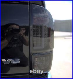 Black LED Tail Light Set With Smoke Lens Fits 2016-2023 Toyota Tacoma