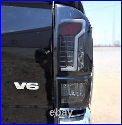 Black LED Tail Light Set With Smoke Lens Fits 2016-2023 Toyota Tacoma