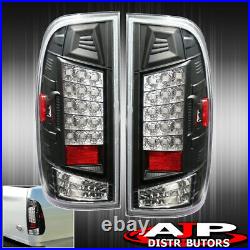 Black LED Tail Lights Brake Lamps For 1997-2003 F150 / 99-07 F250 F350 SuperDuty