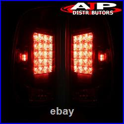 Black LED Tail Lights Brake Lamps For 1997-2003 F150 / 99-07 F250 F350 SuperDuty