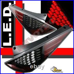 Black LED Tail Lights For 03 04 05 Nissan 350z Z33 Fairlady Plug & Play 1 Pair