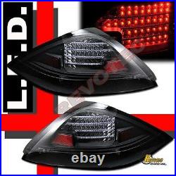 Black LED Tail Lights For 2003 2004 2005 Honda Accord 2Dr Coupe 2 Door