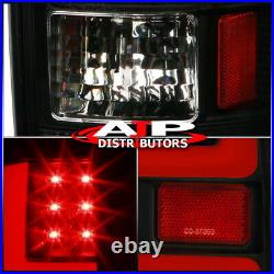 Black LED Tail Lights Red Tube For 2007-2008 Dodge Ram 1500 07-09 2500 3500