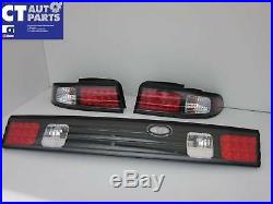 Black LED Tail lights & Black Garnish for 93-98 NISSAN SILVIA S14 200SX DMAX