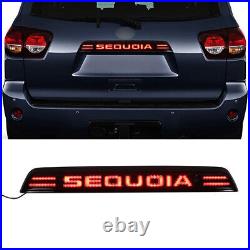 Black LED Trunk Tail lights 3rd Brake Stop Lamp For Toyota Sequoia 2007-2019