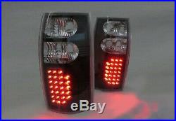 Black Led Tail Lights For Holden Commodore Vt Vx Vu Vy Vz Ute 1998-2006 Pair