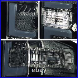 Black Pair LED Tail Light Assembly For 2014-2019 Chevy Silverado 1500 2500 3500