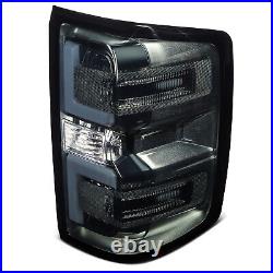 Black Pair LED Tail Light Assembly For 2014-2019 Chevy Silverado 1500 2500 3500