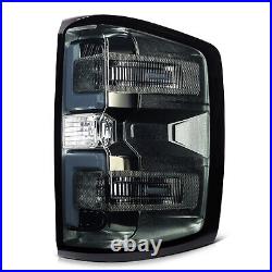 Black Pair LED Tail Light Assembly For 2014-2019 Chevy Silverado 1500 2500 3500