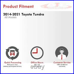 Black Red LED Tube Tail Lights Brake Lamps Set Pair For 2014-2021 Toyota Tundra