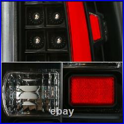 Black Red Tube LED Tail Lights Lamps Left+Right For 1999-2006 Silverado / Sierra
