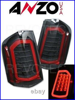 Black Sequential LED Tail Lights For 2011-2014 Chrysler 300 1 Pair