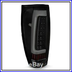 Black Smoke 2002-2006 Chevy Avalanche 1500 2500 LED Tube Tail Lights Brake Lamps