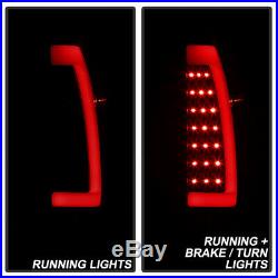 Black Smoke 2002-2006 Chevy Avalanche 1500 2500 LED Tube Tail Lights Brake Lamps