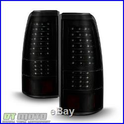 Black Smoke 2003-2006 Chevy Silverado 1500 2500 3500 Full LED Tail Lights Lamps
