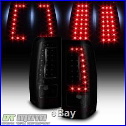 Black Smoke 2003-2006 Chevy Silverado 1500 2500 3500 LED Tail Lights Brake Lamps