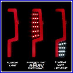 Black Smoke 2004-2012 Chevy Colorado GMC Canyon LED Tube Tail Lights Brake Lamps