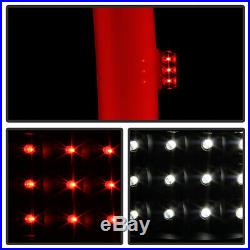 Black Smoke 2007-2013 Chevy Silverado 1500 Sequentia LED Tube Tail Lights Lamps