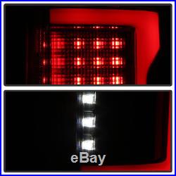 Black Smoke 2015-2018 Ford F150 Full LED with Blind Spot Sensor Tail Lights Lamps