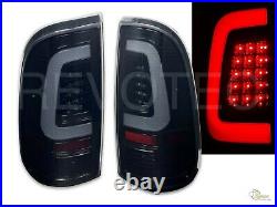 Black Smoke C-Bar LED Tail Lights 08-16 Ford F250 F350 Super Duty XL XLT Pickup
