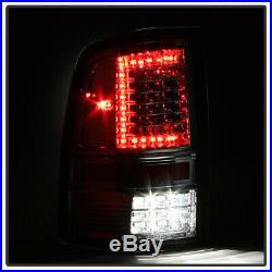 Black Smoke C Strip Design 2009-2018 Dodge Ram 1500 2500 3500 LED Tail Lights