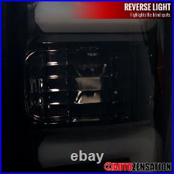 Black/Smoke Fit 2009-2014 Ford F150 LED Tube Tail Lights Rear Brake Lamps 09-14